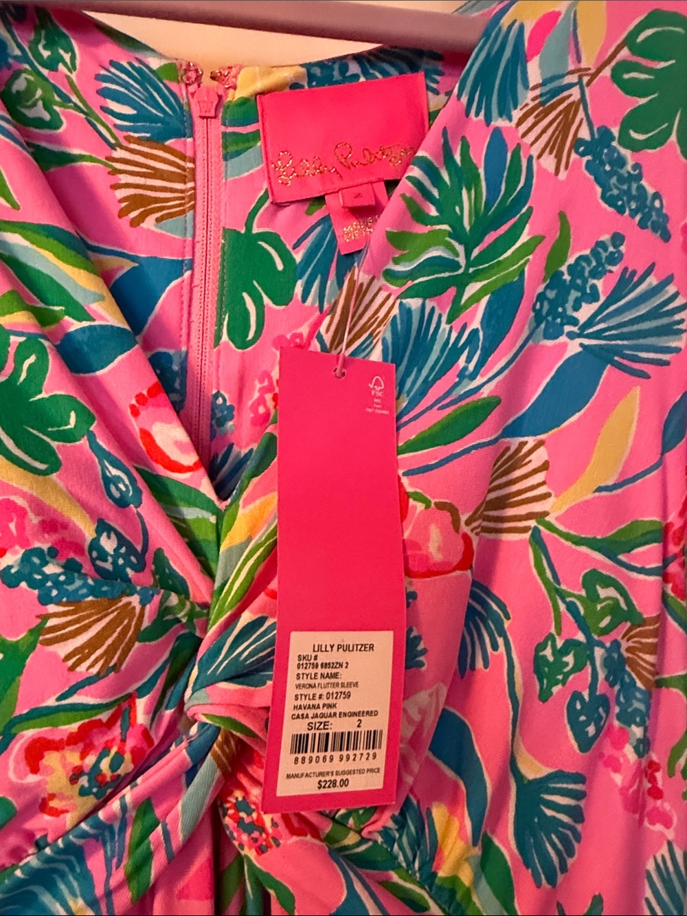 NWT Lilly Pulitzer “Verona Flutter Sleeve” Maxi Dress Size 2 - Picture 3 of 12